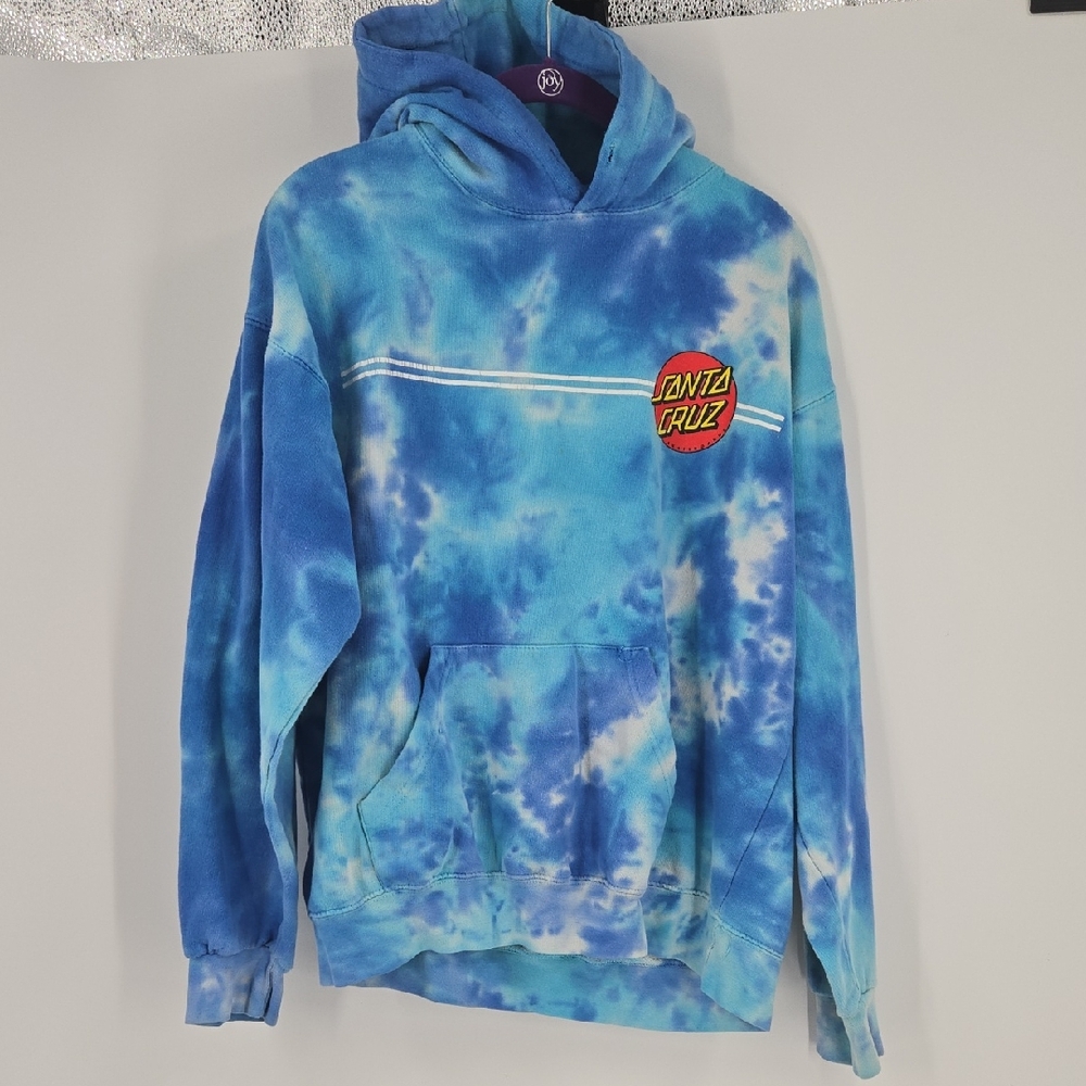 Santa Cruz Blue Tie-Dye Sweatshirt Small